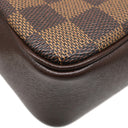 ルイヴィトン LOUIS VUITTON トゥルースメイクアップ N51982 エベヌ ダミエキャンバス ポーチ ゴールド金具 アクセサリーポーチ