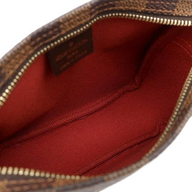 ルイヴィトン LOUIS VUITTON トゥルースメイクアップ N51982 エベヌ ダミエキャンバス ポーチ ゴールド金具 アクセサリーポーチ