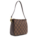 ルイヴィトン LOUIS VUITTON トゥルース メイクアップ N51982 ダミエエベヌ ダミエキャンバス ポーチ ゴールド金具 茶 アクセサリーポーチ