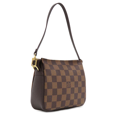 ルイヴィトン LOUIS VUITTON トゥルース メイクアップ N51982 ダミエエベヌ ダミエキャンバス ポーチ ゴールド金具 茶 アクセサリーポーチ