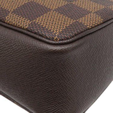 ルイヴィトン LOUIS VUITTON トゥルース メイクアップ N51982 ダミエエベヌ ダミエキャンバス ポーチ ゴールド金具 茶 アクセサリーポーチ