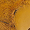 クロエ Chloe ガラ ロングヘアーカーフ アンバーイエロー レザー ハラコ 2WAYバッグ ゴールド金具 巾着 黄色　