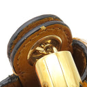 クロエ Chloe ガラ ロングヘアーカーフ アンバーイエロー レザー ハラコ 2WAYバッグ ゴールド金具 巾着 黄色　