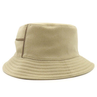エルメス HERMES ラウル ライン バケットハット ベージュ カシミヤ #59 ハット Ｈロゴ