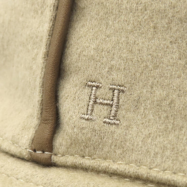 エルメス HERMES ラウル ライン バケットハット ベージュ カシミヤ #59 ハット Ｈロゴ