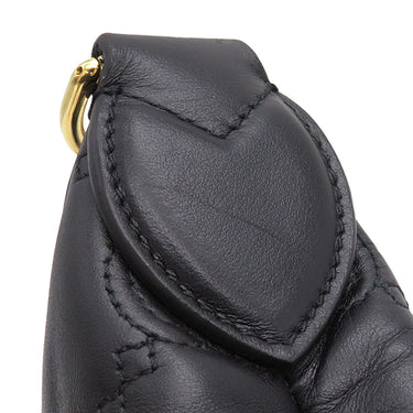 グッチ GUCCI GGマトラッセ 739709 ブラック レザー ショルダーバッグ ゴールド金具 黒 GG