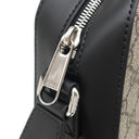 グッチ GUCCI GGスプリーム メッセンジャーバッグ 779880 ベージュxブラック GGスプリームキャンバス レザー ショルダーバッグ シルバー金具