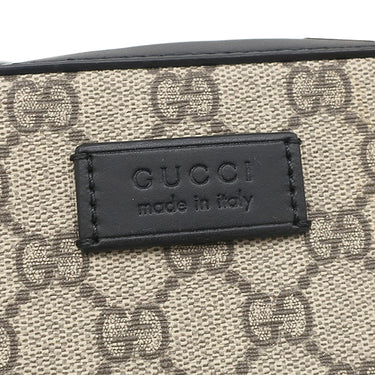 グッチ GUCCI GGスプリーム メッセンジャーバッグ 779880 ベージュxブラック GGスプリームキャンバス レザー ショルダーバッグ シルバー金具