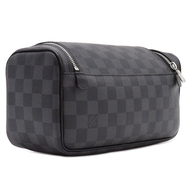 ルイヴィトン LOUIS VUITTON トワレ ポーチ N47625 ダミエグラフィット ダミエグラフィットキャンバス ポーチ シルバー金具 黒 ポーチ