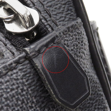 ルイヴィトン LOUIS VUITTON トワレ ポーチ N47625 ダミエグラフィット ダミエグラフィットキャンバス ポーチ シルバー金具 黒 ポーチ