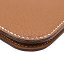 エルメス HERMES ドゴンロング ゴールド トリヨンクレマンス 長財布 シルバー金具 茶