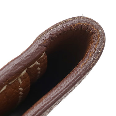 エルメス HERMES ドゴンロング ゴールド トリヨンクレマンス 長財布 シルバー金具 茶