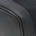 エルメス HERMES ガーデンパーティーTPM ブラック トワルシェブロン ネゴンダ トートバッグ シルバー金具 黒