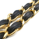 シャネル CHANEL デカマトラッセ A01094 ブラック ラムスキン ショルダーバッグ ゴールド金具 黒 フラップバッグ チェーンショルダー