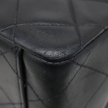 シャネル CHANEL デカマトラッセ A01094 ブラック ラムスキン ショルダーバッグ ゴールド金具 黒 フラップバッグ チェーンショルダー