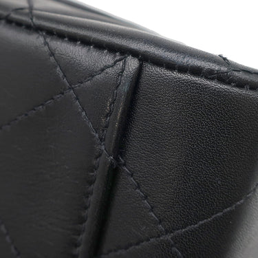 シャネル CHANEL デカマトラッセ A01094 ブラック ラムスキン ショルダーバッグ ゴールド金具 黒 フラップバッグ チェーンショルダー