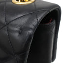 シャネル CHANEL デカマトラッセ A01094 ブラック ラムスキン ショルダーバッグ ゴールド金具 黒 フラップバッグ チェーンショルダー