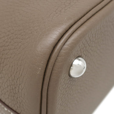エルメス HERMES ボリード31 エトゥープ トリヨンクレマンス 2WAYバッグ シルバー金具 グレージュ ショルダー