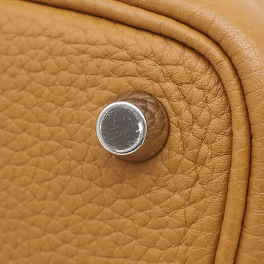 エルメス HERMES ピコタンロック PM カザック セサミ×ローズアザレ トリヨンクレマンス ハンドバッグ シルバー金具 バイカラー 鍵１本欠品