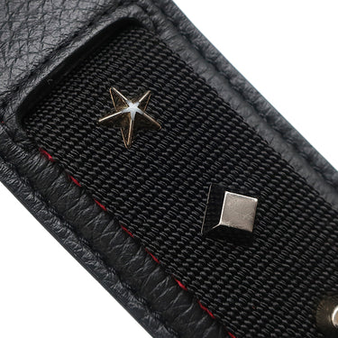 クリスチャンルブタン Christian Louboutin レオパード柄 バックパック ブラック×マルチカラー キャンバス レザー リュック・デイパック ゴールド金具 黒 シルバー ゴールド スタッズ