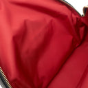 クリスチャンルブタン Christian Louboutin レオパード柄 バックパック ブラック×マルチカラー キャンバス レザー リュック・デイパック ゴールド金具 黒 シルバー ゴールド スタッズ