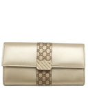 グッチ GUCCI 二つ折り財布 233028 ブラック レザー マイクログッチシマレザー 長財布 シャンパンゴールド金具 マイクログッチシマ ロングウォレット ダブルG ゴールド