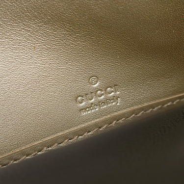 グッチ GUCCI 二つ折り財布 233028 ブラック レザー マイクログッチシマレザー 長財布 シャンパンゴールド金具 マイクログッチシマ ロングウォレット ダブルG ゴールド