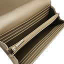 グッチ GUCCI 二つ折り財布 233028 ブラック レザー マイクログッチシマレザー 長財布 シャンパンゴールド金具 マイクログッチシマ ロングウォレット ダブルG ゴールド