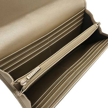 グッチ GUCCI 二つ折り財布 233028 ブラック レザー マイクログッチシマレザー 長財布 シャンパンゴールド金具 マイクログッチシマ ロングウォレット ダブルG ゴールド