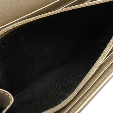 グッチ GUCCI 二つ折り財布 233028 ブラック レザー マイクログッチシマレザー 長財布 シャンパンゴールド金具 マイクログッチシマ ロングウォレット ダブルG ゴールド