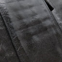 ミュウミュウ MIU MIU マテラッセ ブラック レザー 三つ折り財布 シルバー金具 黒