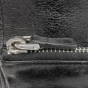 ミュウミュウ MIU MIU マテラッセ ブラック レザー 三つ折り財布 シルバー金具 黒