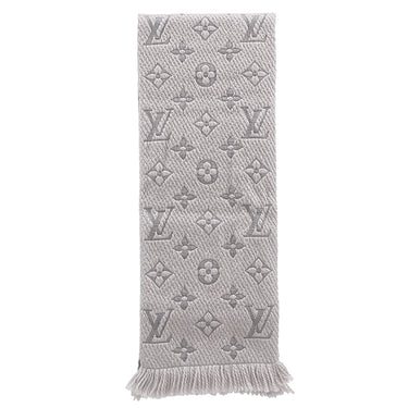ルイヴィトン LOUIS VUITTON エシャルプ ロゴマニア M74742 グリペルル ウール シルク マフラー