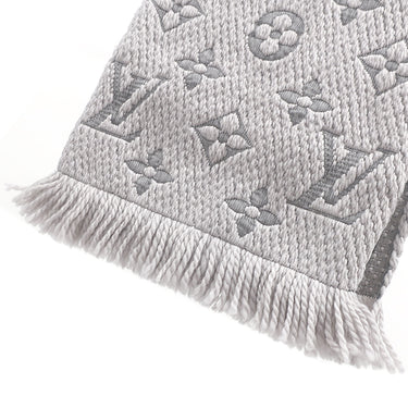 ルイヴィトン LOUIS VUITTON エシャルプ ロゴマニア M74742 グリペルル ウール シルク マフラー