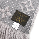 ルイヴィトン LOUIS VUITTON エシャルプ ロゴマニア M74742 グリペルル ウール シルク マフラー