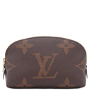 ルイヴィトン LOUIS VUITTON ポシェット コスメティック PM M59086 ブラウン×ベージュ レザー モノグラムリバース ポーチ ゴールド金具 茶 バイカラー モノグラムジャイアント 化粧ポーチ 新品 未使用