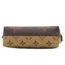 ルイヴィトン LOUIS VUITTON ポシェット コスメティック PM M59086 ブラウン×ベージュ レザー モノグラムリバース ポーチ ゴールド金具 茶 バイカラー モノグラムジャイアント 化粧ポーチ 新品 未使用