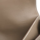 エルメス HERMES ドゴンデュオ ドゴンGM エトゥープ トゴ アニョー 長財布 シルバー金具 グレージュ