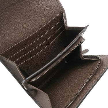 グッチ GUCCI ジャンボGG ダイアナ コンパクトウォレット 658635 ベージュ×ブラウン レザー GGキャンバス 二つ折り財布 バンブー