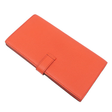 エルメス HERMES ベアンスフレ カプシーヌ ヴォーエプソン 長財布 シルバー金具 二つ折り財布