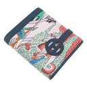 エルメス HERMES アヴェックソワ コンパクト ブルードプリュス×ミコノス×オランジュ スイフト シルク コインケース シルバー金具 紺 コンパクト財布 【ANIMAPOLIS/アニマポリス】