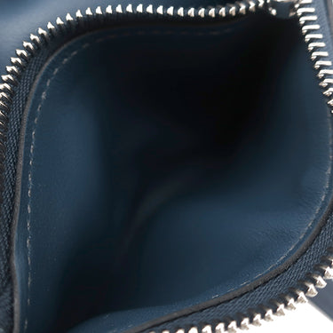 エルメス HERMES アヴェックソワ コンパクト ブルードプリュス×ミコノス×オランジュ スイフト シルク コインケース シルバー金具 紺 コンパクト財布 【ANIMAPOLIS/アニマポリス】