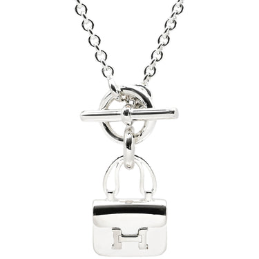 エルメス HERMES アミュレット コンスタンス ペンダント シルバー シルバー925 ネックレス バッグモチーフ AG925