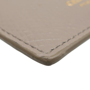 セリーヌ CELINE ジップ付きコンパクト カードホルダー 10J893BEL.10BL グレージュ カーフ コインケース シルバー金具 カードケース 小銭入れ