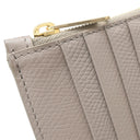 セリーヌ CELINE ジップ付きコンパクト カードホルダー 10J893BEL.10BL グレージュ カーフ コインケース シルバー金具 カードケース 小銭入れ