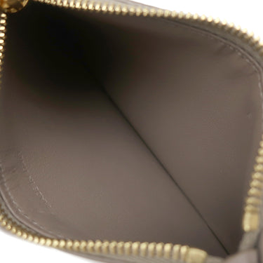 セリーヌ CELINE ジップ付きコンパクト カードホルダー 10J893BEL.10BL グレージュ カーフ コインケース シルバー金具 カードケース 小銭入れ