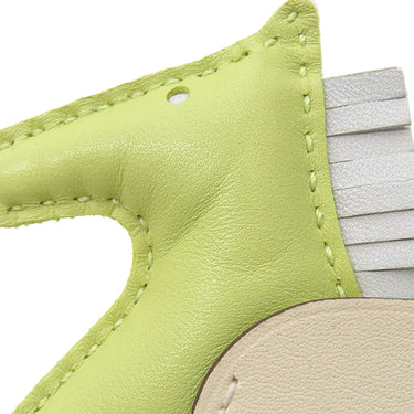 エルメス HERMES ロデオPM ペガサス ジョーヌブルジョン×ブルーブリュム×ナタ ラムスキン アニューミロ バッグチャーム 黄緑 水色 アイボリー