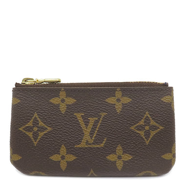ルイヴィトン LOUIS VUITTON ポシェット クレ M62650 モノグラム モノグラムキャンバス コインケース ゴールド金具 茶 キーチェーン付き
