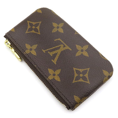 ルイヴィトン LOUIS VUITTON ポシェット クレ M62650 モノグラム モノグラムキャンバス コインケース ゴールド金具 茶 キーチェーン付き