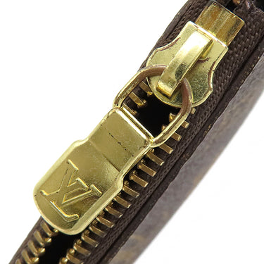 ルイヴィトン LOUIS VUITTON ポシェット クレ M62650 モノグラム モノグラムキャンバス コインケース ゴールド金具 茶 キーチェーン付き